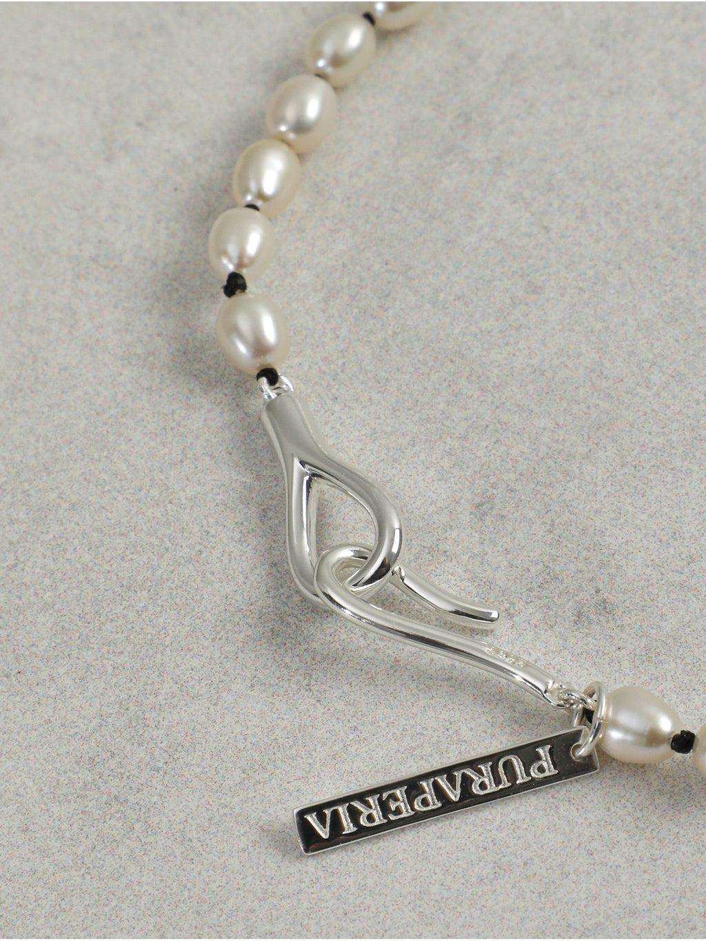 Tiny Rice Freshwater Pearl Choker Necklace, Dainty Layering Silver Clasp Collar Chain