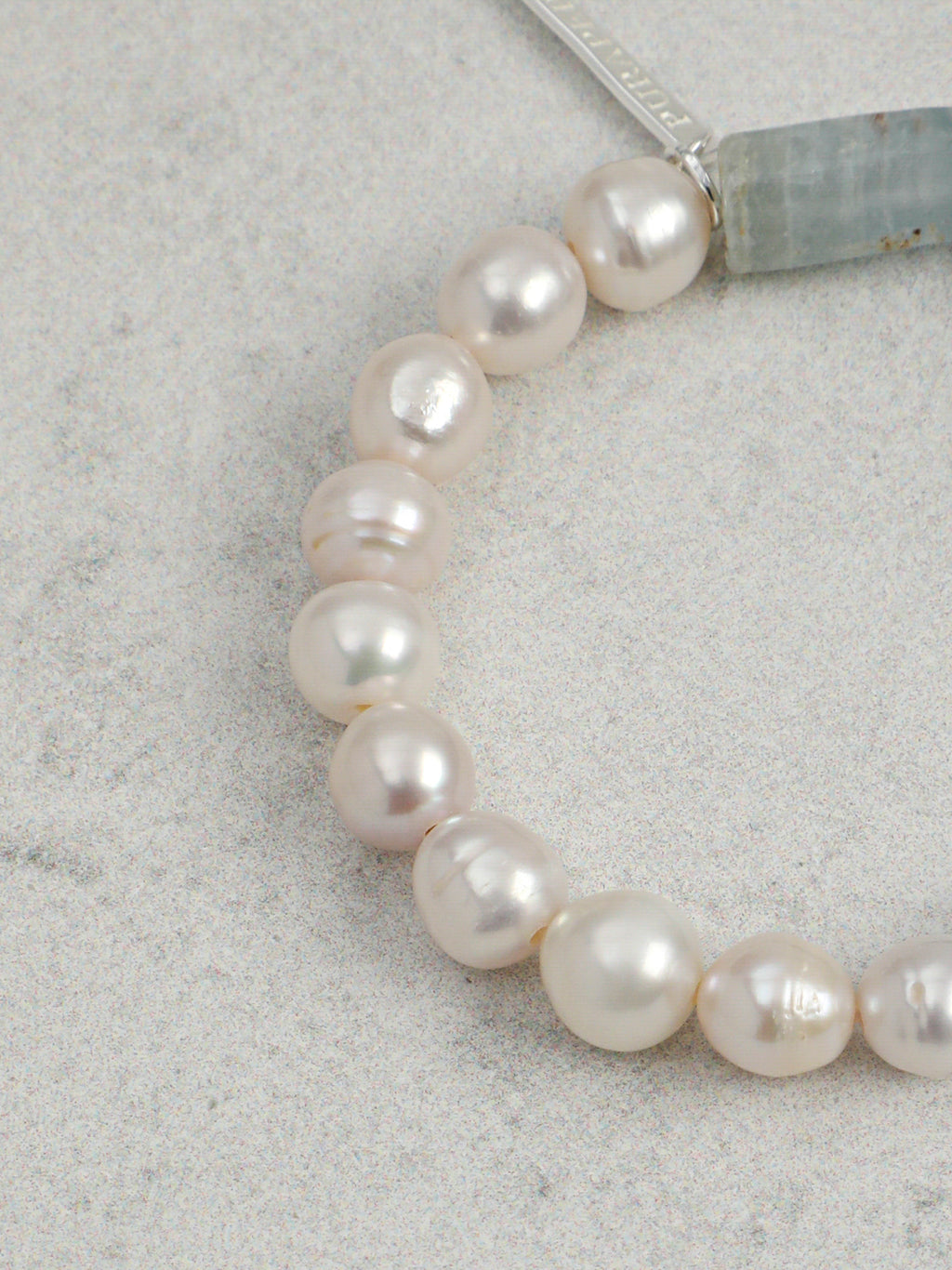 Anxiety Relief Banded Blue Calcite & Gentle Aura Pearl Energy Bracelet, Spiritual Meditation Fresh Gift Jewelry