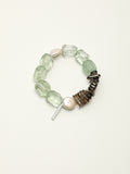 Green Amethyst, Smoky Quartz & Pearl Bracelet — PS2508307