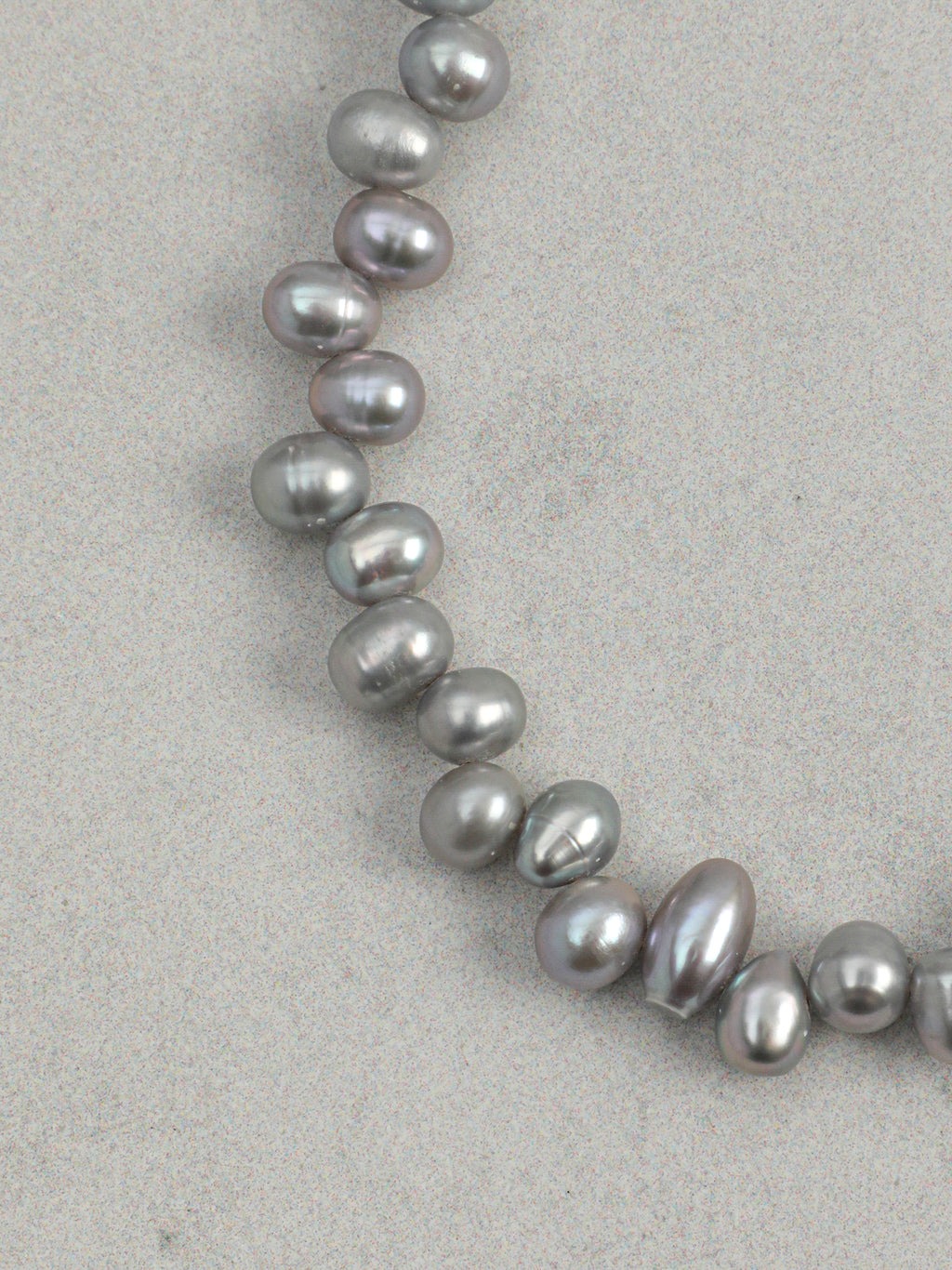 Cube Faceted Clear Quartz Cool Grey Freshwater Pearl Bracelet, 925 Silver Toggle Minimal Healing Crystal Jewelry.