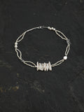 Vintage Irregular Stick Pearl Multi Strand Choker, Minimal Cream Pearl Collar Necklace Gift For Her